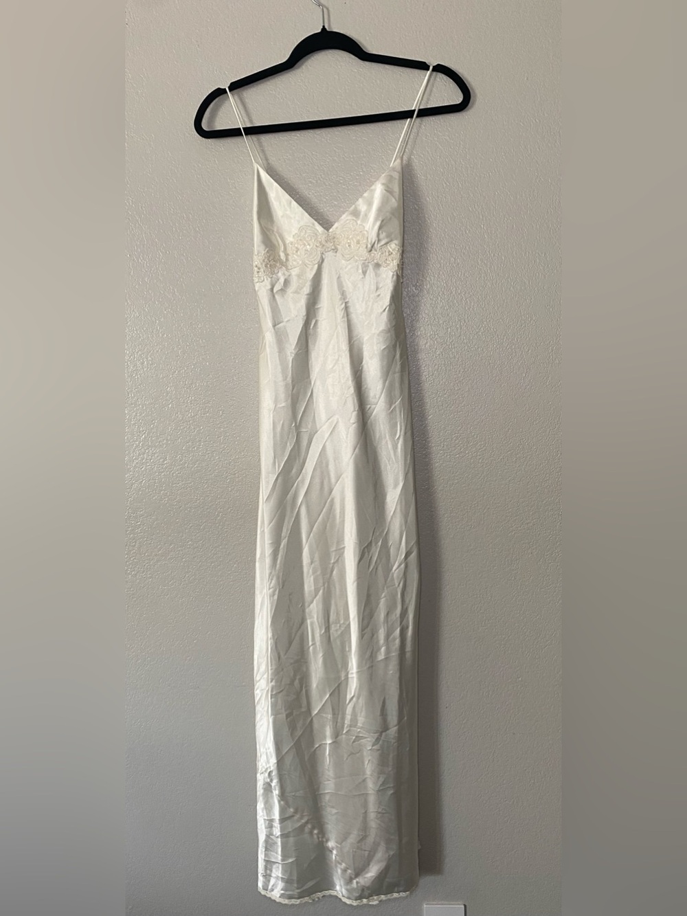 Victoria Secret Long Slip Dress Side Slits Fairycore Angelcore Romantic M